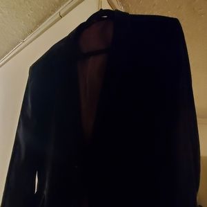 Black suede sports jacket